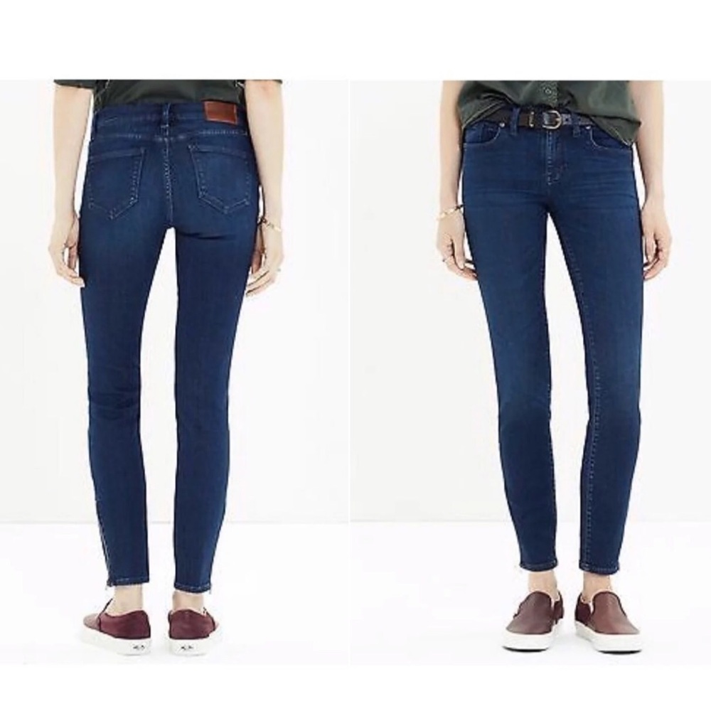 Madewell Skinny Zipper Legs Mid Rise Jeans Size 31